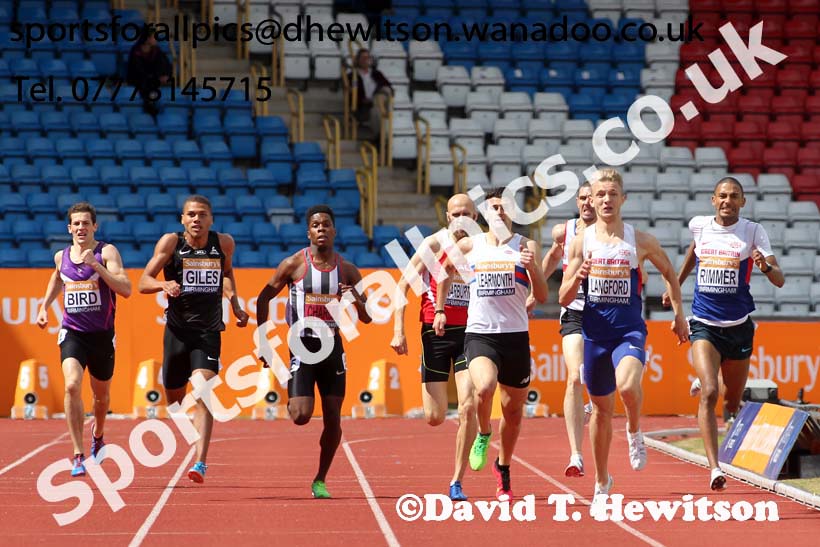 Mens 800 metres, Sainsbury's British Champs, Alexander Stadium, Birmingham. Photo: David T. Hewitson/Sprts for All Pics